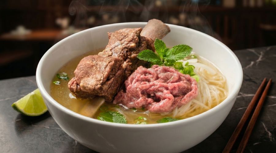 Short-Rib and Rare Beef Pho